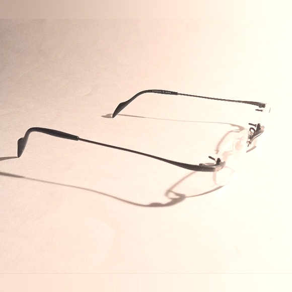 NEW 1990s Handmade TAKUMI Rimless Oval Unisex Vintage Eyeglasses Frames - Picture 7 of 12